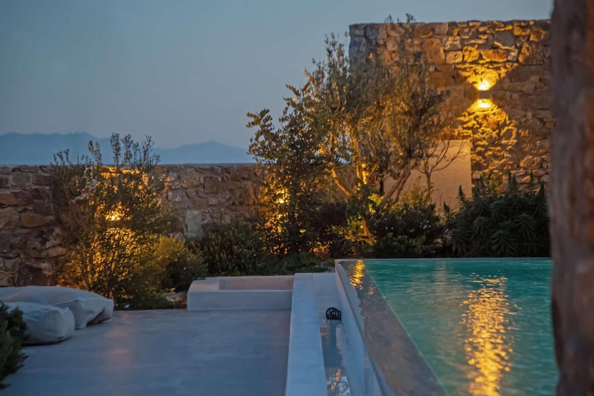 Mykonian Luxury 4 Bd Filyra W Private Pool Villa Plintri